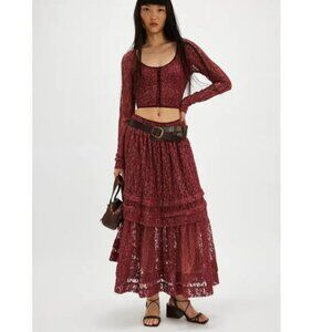 NEW  FREE PEOPLE Arcana Set / Marsala Combo 1225